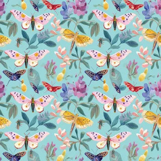 Moths on Teal - DV6727