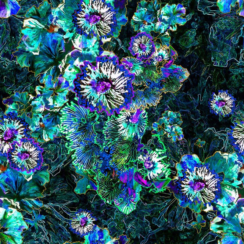 Glorious Gum Blossoms - Teal Gum Blossom