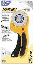 Load image into Gallery viewer, OLFA Ergonomic Rotary Cutter - 60mm