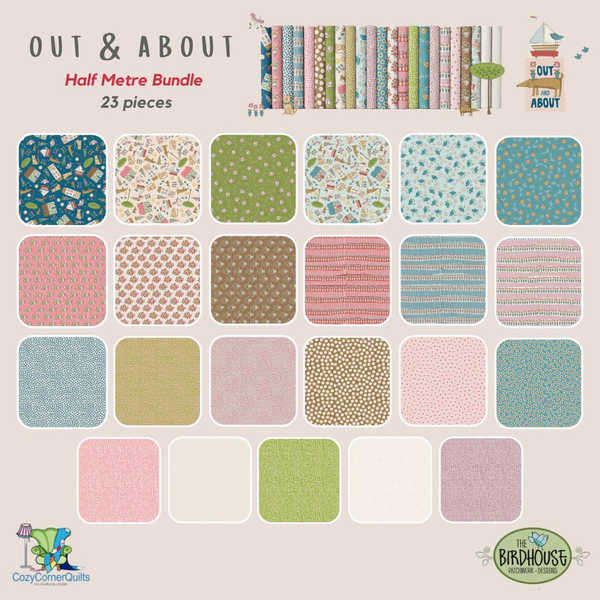 Out & About Half Metre Bundle - 23 pieces