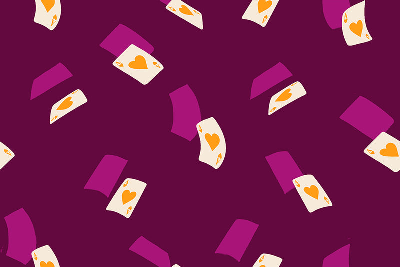 Hello Alice - Falling Aces Purple Velvet