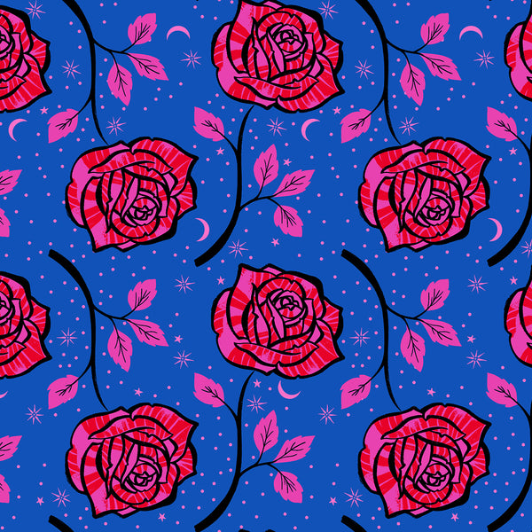 Ink Shop - Moonlit Roses Cobalt - RS-2139-15