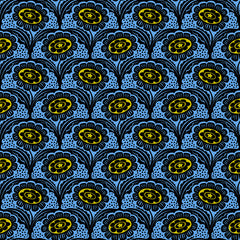 Ink Shop - Folk Floral Blue - RS-2140-16