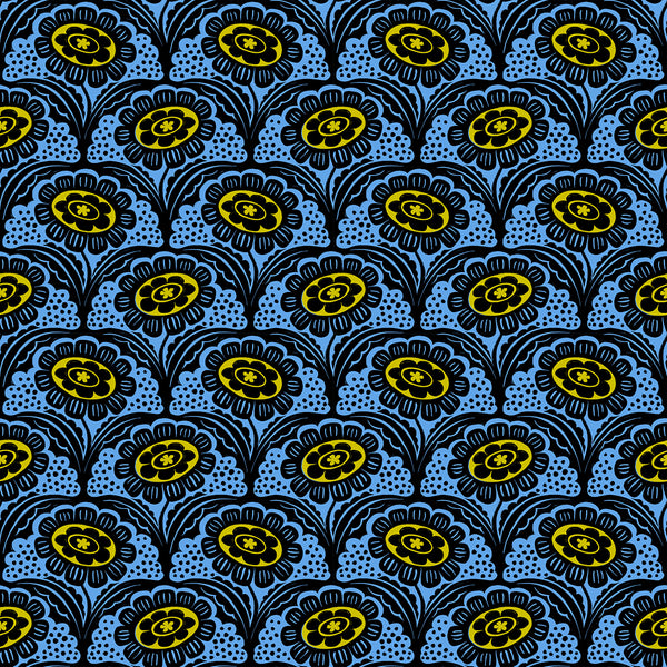 Ink Shop - Folk Floral Blue - RS-2140-16