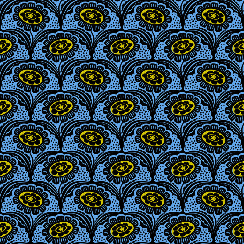 Ink Shop - Folk Floral Blue - RS-2140-16