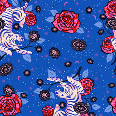 Ink Shop - Tiger & Roses Cobalt - RS-2143-12