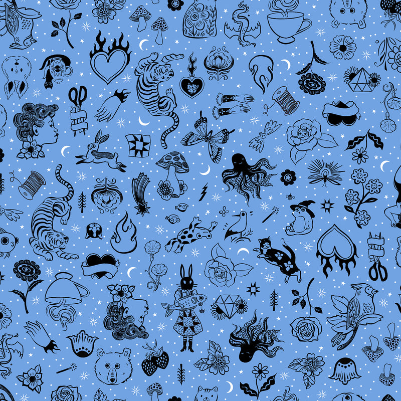 Ink Shop - Tattoo Flash Blue - RS-2145-13