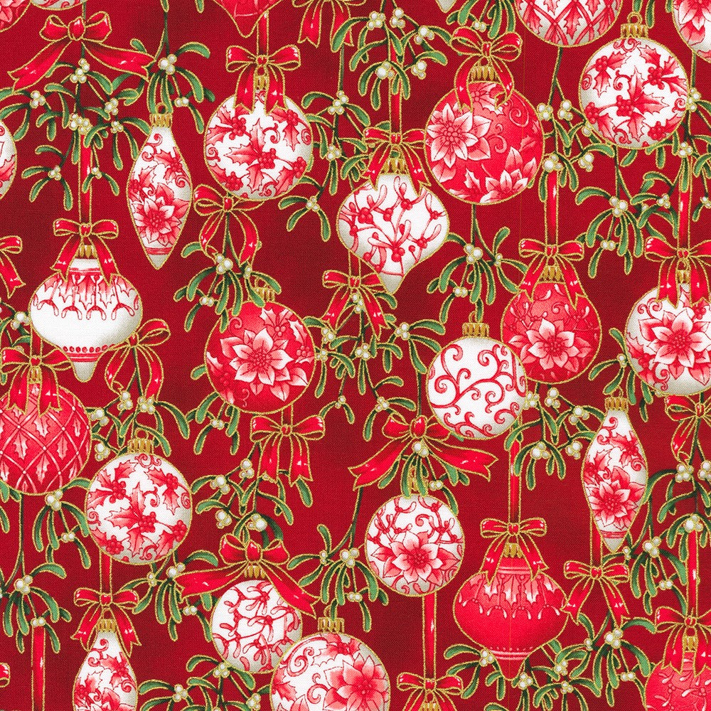 Holiday Flourish Festive Finery - Ornaments - Red
