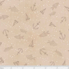 Set Sail - Anchors & Fish - Tan