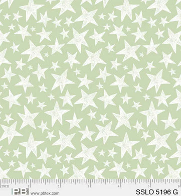 Sleepy Sloth - Stars - Green