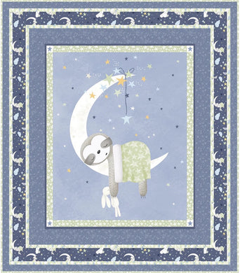 Sleepy Sloth Quilt Kit - Blue Colourway