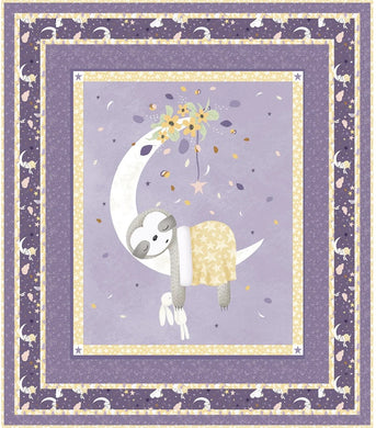 Sleepy Sloth Quilt Kit - Purple Colourway