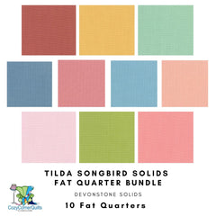 Tilda Songbird Solids - Fat Quarter Bundle