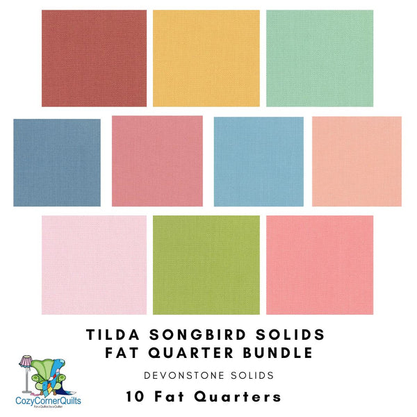 Tilda Songbird Solids - Fat Quarter Bundle