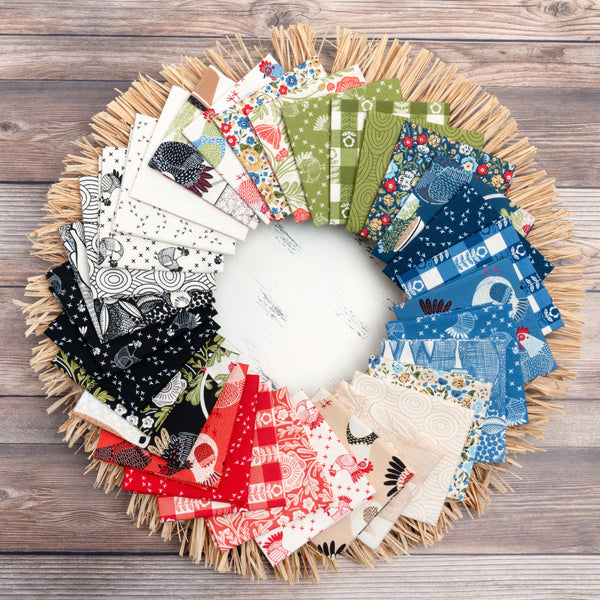 The Henhouse - Fat Quarter Bundle – 32 pieces + Panel