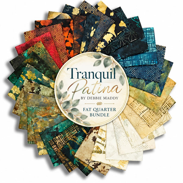 Tranquil Patina - Fat Quarter Bundle – 30 pieces