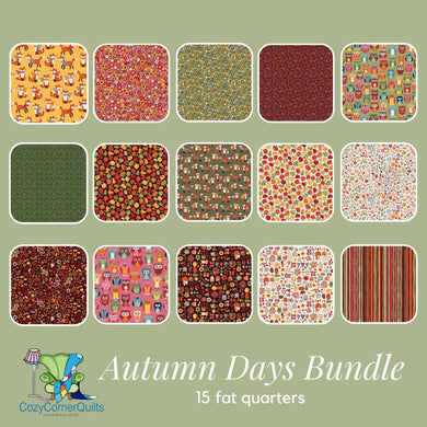 Autumn Days Fat Quarter Bundle - 15 pieces
