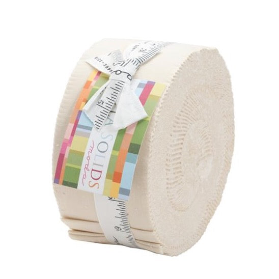 Bella Solids - Natural - 2.5 inch Jelly Roll - 40 pieces