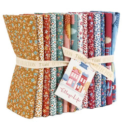 Tilda's Village Life Fat Quarter Bundle Blenders & Extras - 14 pieces