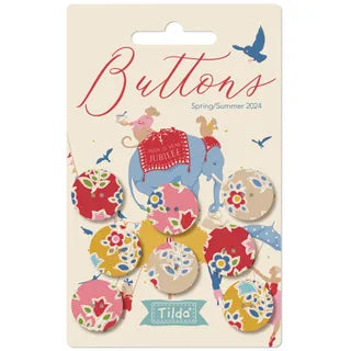 Jubilee Buttons - Red & Yellow - 8 pack