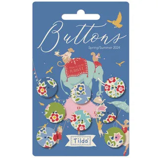Jubilee Buttons - Blues - 8 pack