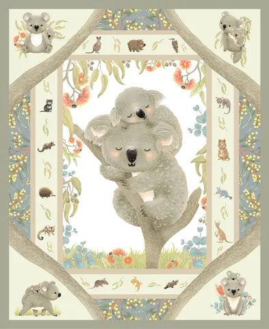 Jen Digital Art Cot Panel - Koala