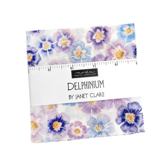 Delphinium Charm Squares
