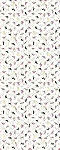 Wideload Backing - Red Tractor Designs - Birds on White - 108"