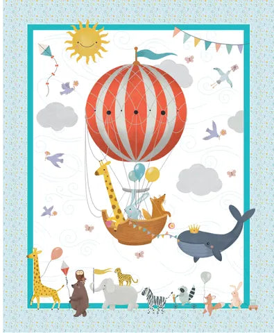 Little Adventure Balloon Cot Panel