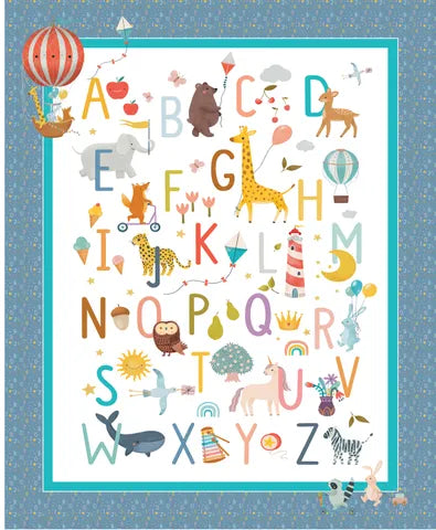 Little Adventure Alphabet Cot Panel