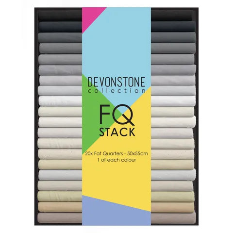 Quarter Stack Color Devonstone Fat Quarter Stack in Neutrals - 20 pieces