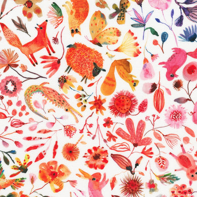 Flora & Fun - Animals on White