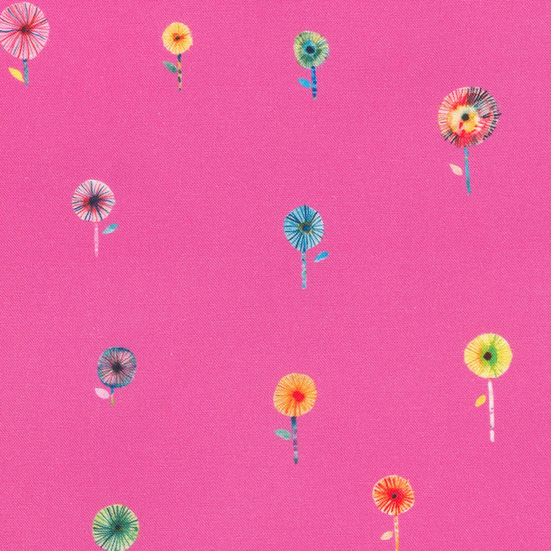 Flora & Fun - Dandelions on Dahlia