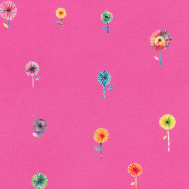 Flora & Fun - Dandelions on Dahlia