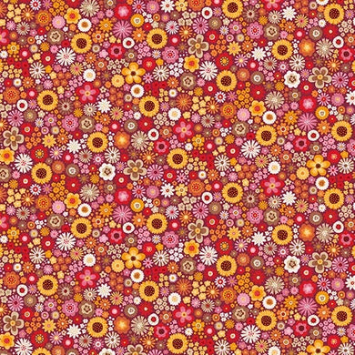 Autumn Days - Mini Floral in Red