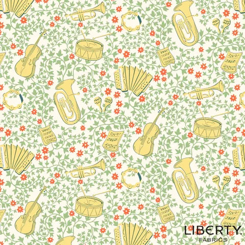 Liberty Garden Party - Instruments Green