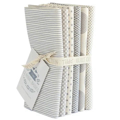 Tilda Basics Fat Quarter Bundle in Greys - 6 pieces