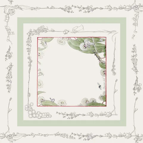 May Gibbs Garden Playtime Handkerchief Panel