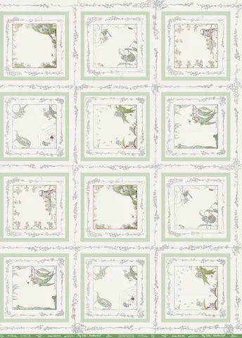 May Gibbs Garden Playtime Handkerchief Panel
