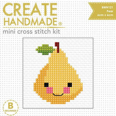 Create Handmade Mini Cross Stitch Kit - Pear