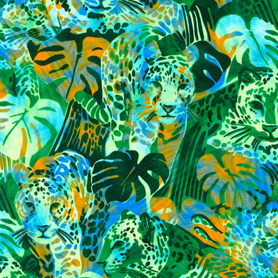 Midnight in the Jungle - Leopards - Fern