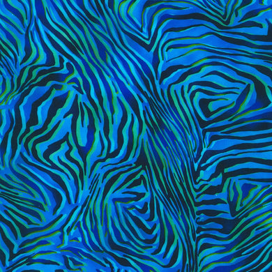 Midnight in the Jungle - Stripes - Ocean