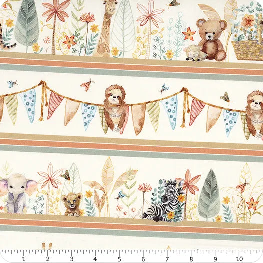 Mini Menagerie - Scenic Jungle Stripe