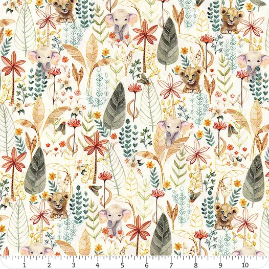 Mini Menagerie - Packed Animal Allover - Cream