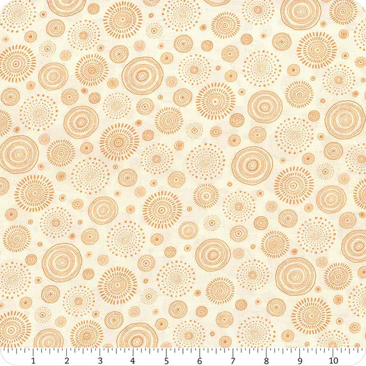 Mini Menagerie - Tossed Geo Wheels - Cream/Orange
