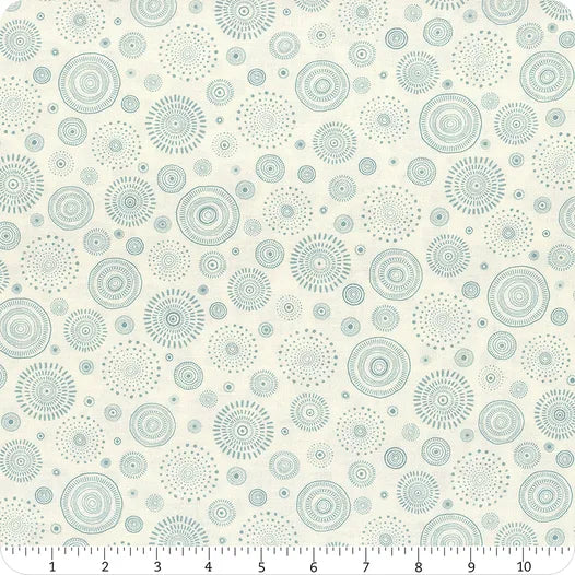 Mini Menagerie - Tossed Geo Wheels - Cream/Teal