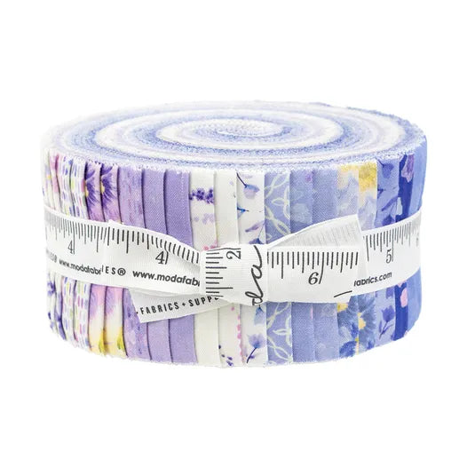 Delphinium - 2.5 inch Jelly Roll - 40 pieces