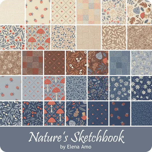 Natures Sketchbook - Fat Quarter Bundle – 33 pieces