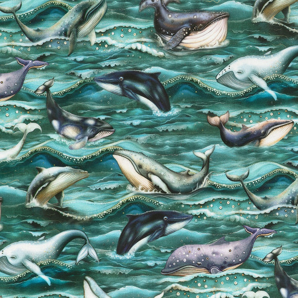 Ocean Fantasy - Whale Song – Teal