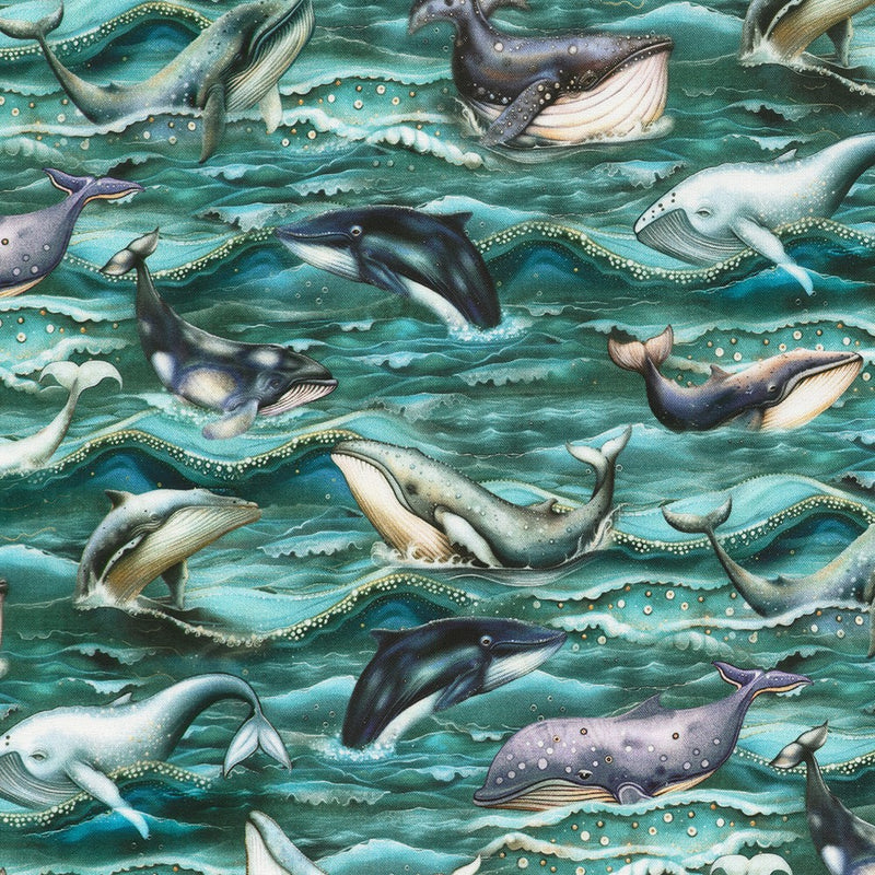 Ocean Fantasy - Whale Song – Teal